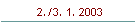 2./3. 1. 2003